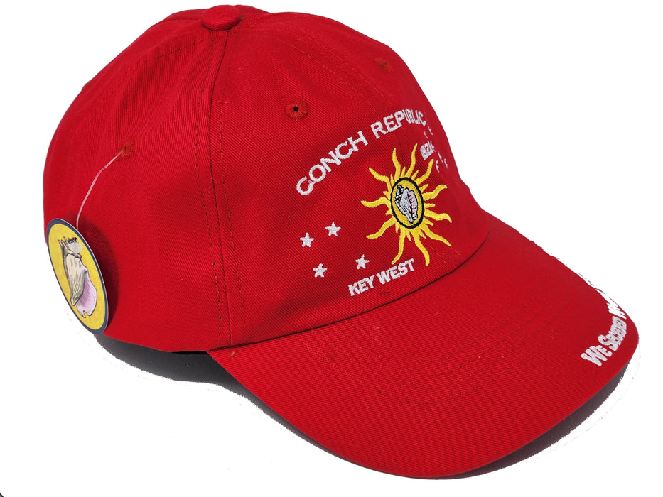 Conch Republic Key West Cap Hat - We Seceded Where Others Failed Embroidered Hat