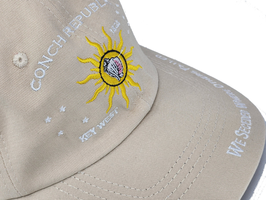 Conch Republic Key West Cap Hat - We Seceded Where Others Failed Embroidered Hat