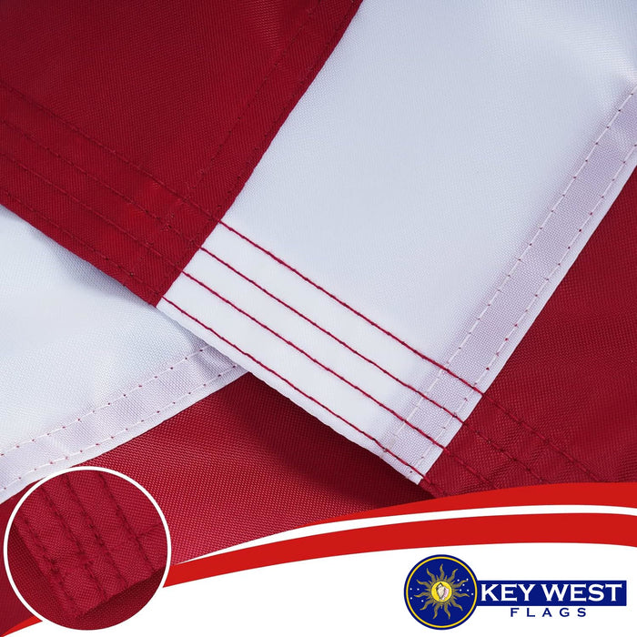 Premium 1st Navy Jack "Don't Tread on Me" Gadsden Flag Embroidered 3x5 ft. 100% 300D Nylon Double-Sided with Rattlesnake and Red and White Stripes