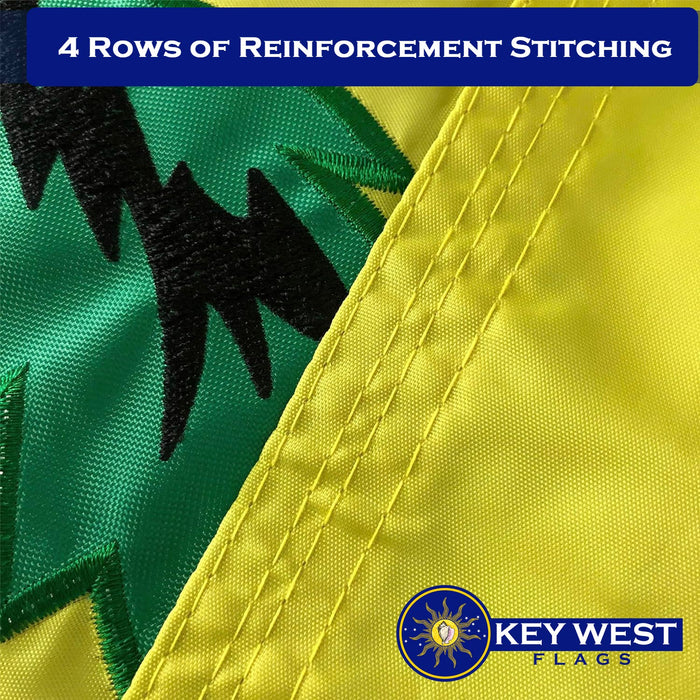 Gadsden Flag with "Don't Tread on Me" Compatible Rattlesnake Flags Embroidered 3'x5' Outdoor Double-Sided Heavy Duty 340D Nylon w/4 Reinforcement Rows of Stitching All-Weather 90x150cm Gadsden Flag For Outdoor/Indoor with 2 Brass Grommets