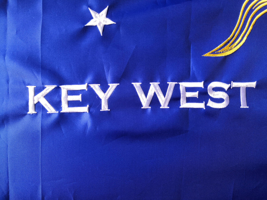 12" x 18" Embroidered Key West Conch Republic Single-Sided Heavy Duty 300D Nylon Flag
