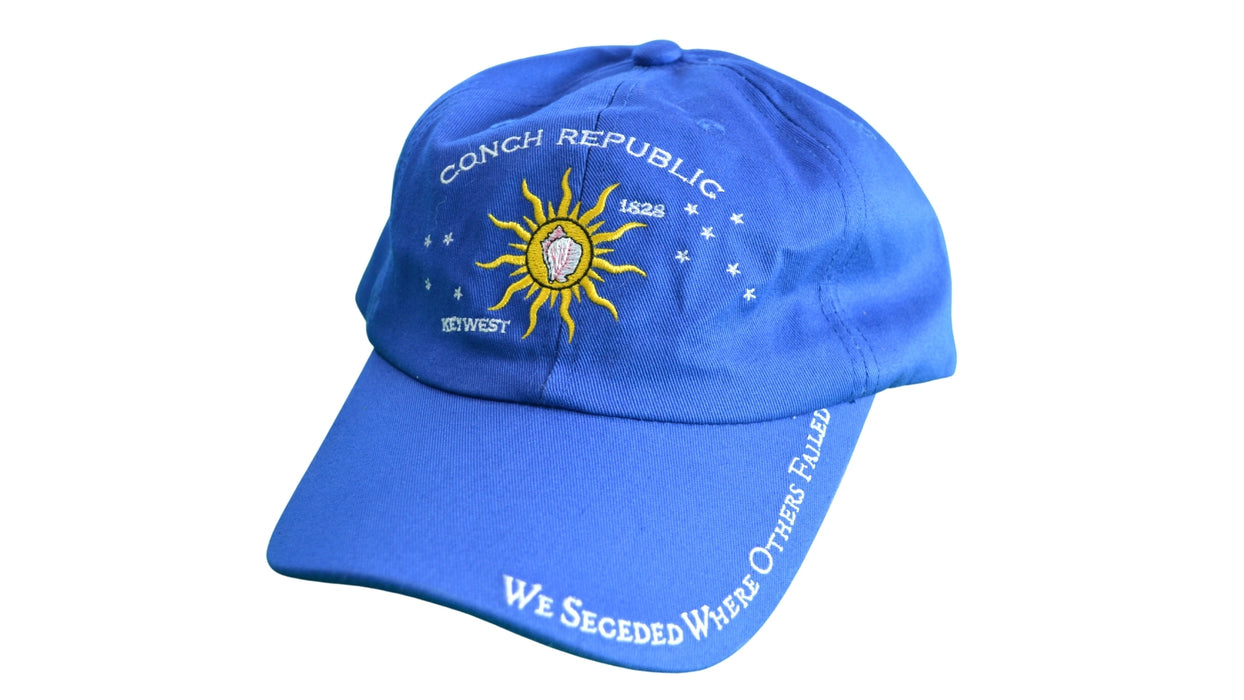 Conch Republic Key West Cap Hat - We Seceded Where Others Failed Embroidered Hat