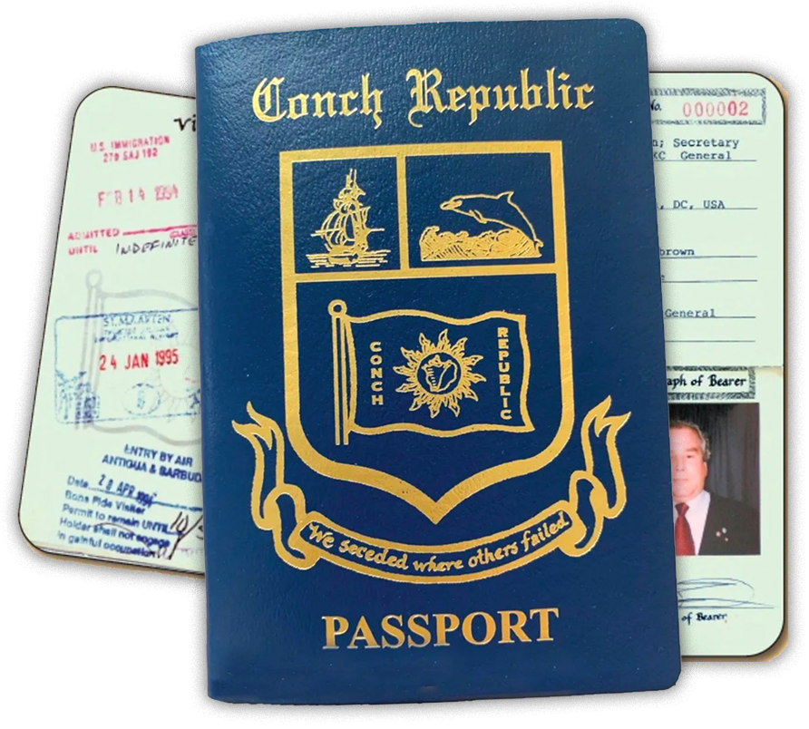 Conch Republic Passports and Certificates — Key West Flags