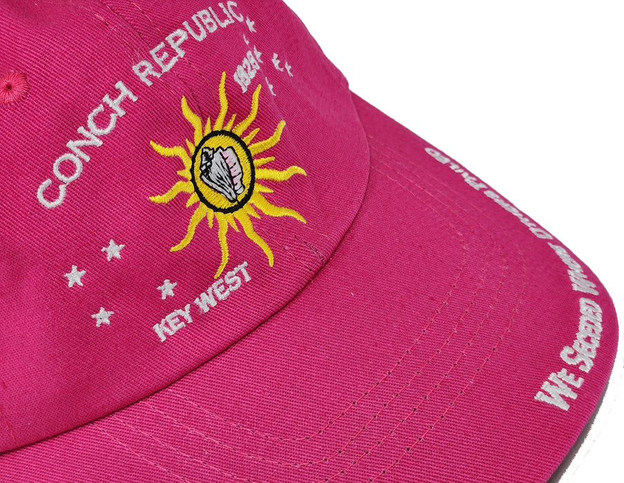 Conch Republic Key West Cap Hat - We Seceded Where Others Failed Embroidered Hat