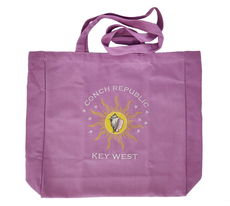Conch Republic of Key West Embroidered Heavy-Duty Beach/Shopping/Tote Bags