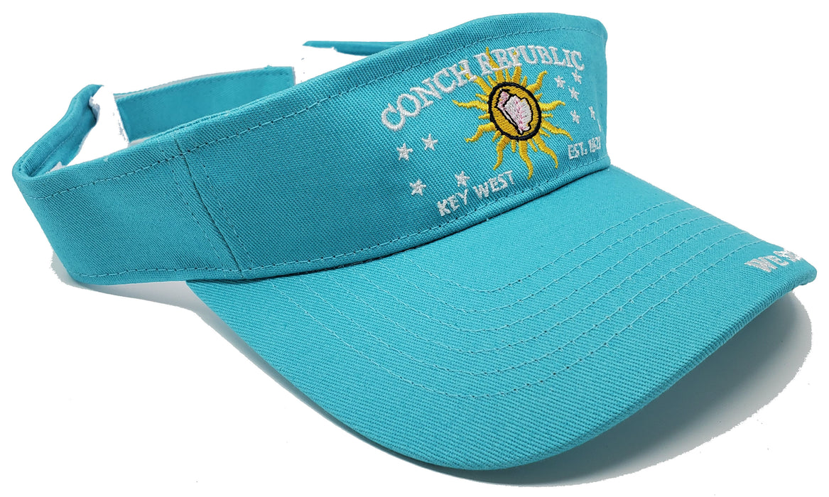 Conch Republic Key West Visors - "We Seceded Where Others Failed" Embroidered Women's Visors w/Free Conch Republic Coozie