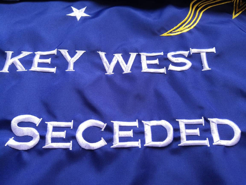 Ceremonial / Parade "We Seceded Where Others Failed" 3 ft. x 5 ft. Embroidered Key West Conch Republic Single-Sided Heavy Duty 300D Nylon Flag