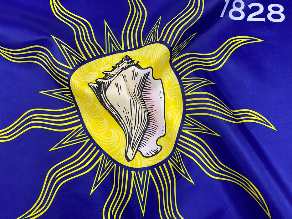 3x Sizes - Conch Republic Independence Flag Combo 12"x18", 2'x3' and 3'x5' from Key West, Florida